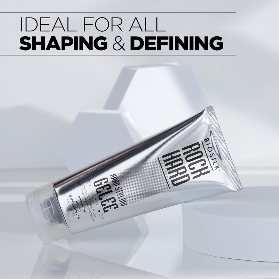 Biosilk Rock Hard Hair Styling Gelee 6 Oz