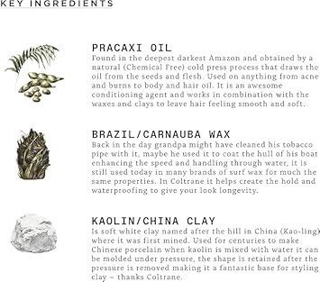 Triumph & Disaster Coltrane Hair Clay Pomade  Medium Hold, Matte Finish Styling Paste For Men And Women With Smoky Earth Scent, 95G