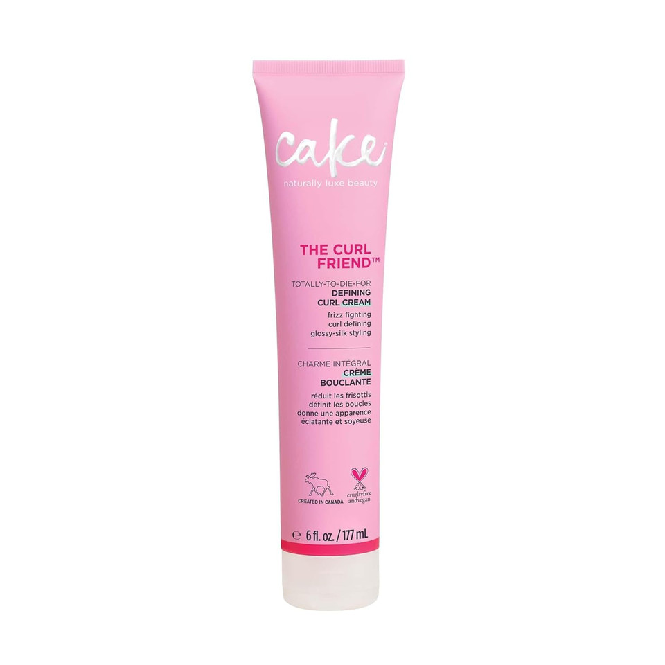 Cake Beauty Curl Defining Cream, The Curl Friend - Moisturizes And Defines Curls  For Frizz Control & Detangling - Avocado Oil, Soybean Oil & Shea Butter  For Curly Hair- 6 Fl Oz / 177 Ml