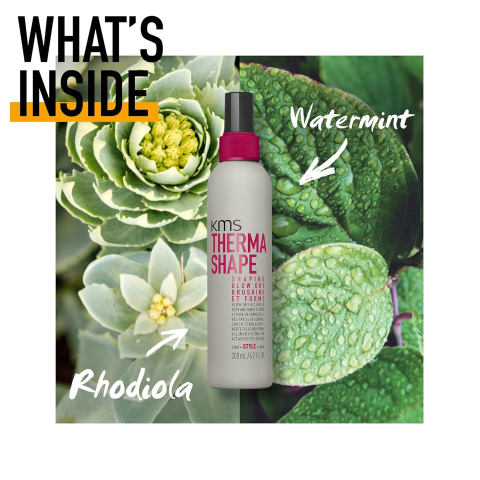 Kms Thermashape Shaping Blow Dry Spray For 50% Faster Dry Time, 6.7 Oz