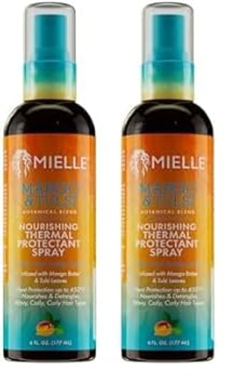 Mielle Organics Nourishing Thermal Heat Protectant Spray - Heat Protection Spray For Hair To Detangle, Nourish & Protect - Shields Hair From Blow Outs & Styling Tools (6 Fl Oz)
