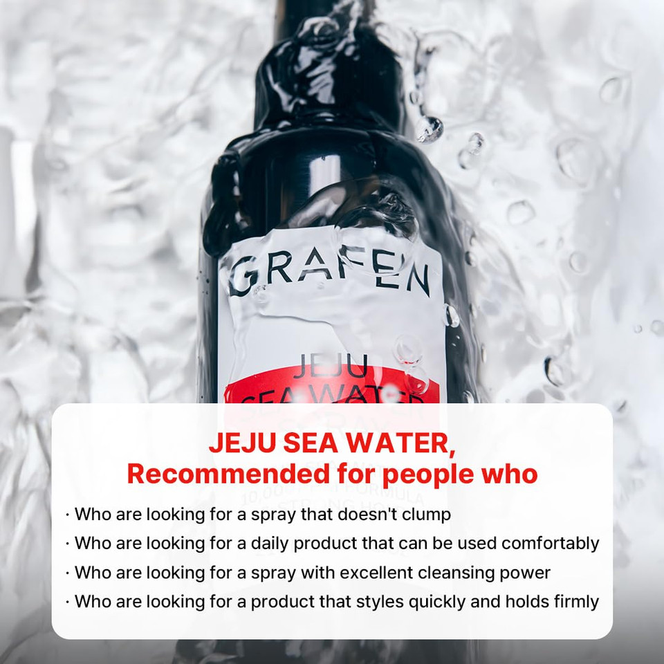 Grafen Sea Water Spray, 7.10 Fl Oz / 210Ml, Hairspray For Men