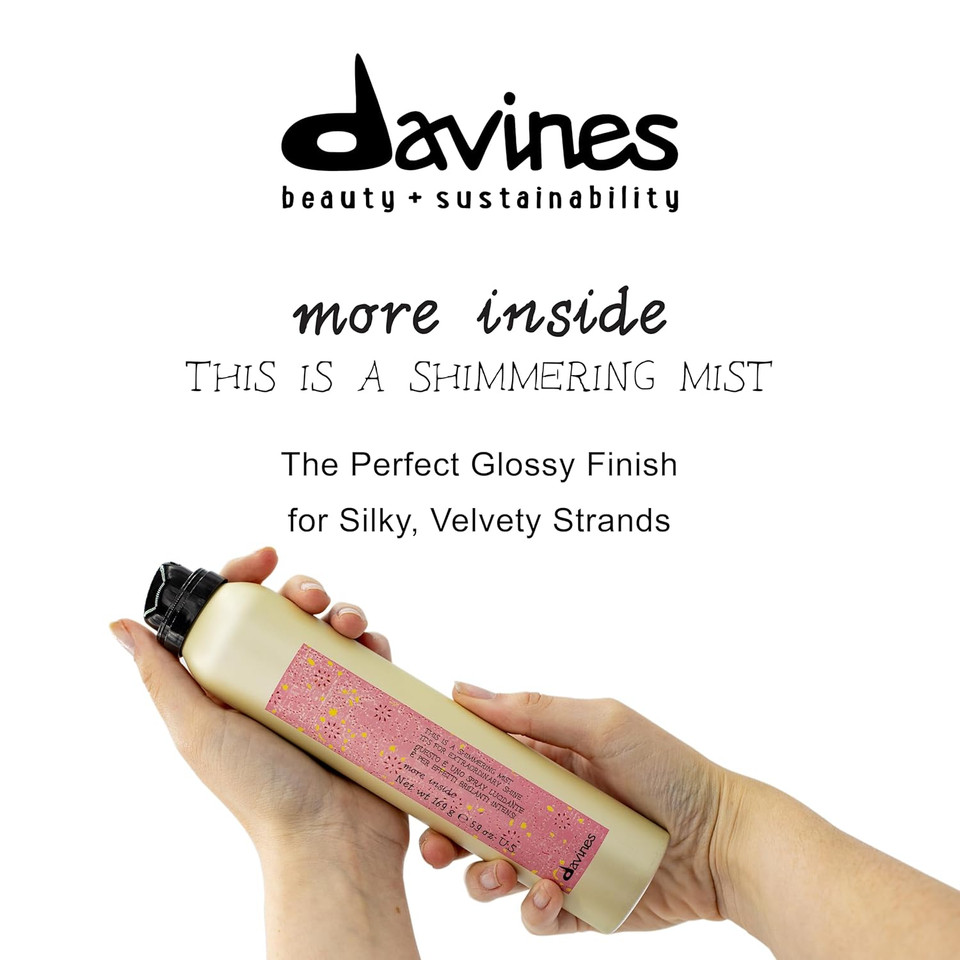 Davines This Is A Shimmering Mist, Light Finishing Mist For Added Shine, Gloss And Moisturizing Anti-Frizz Protection, 169 G Davines This Is A Shimmering Mist, Light Finishing Mist For Added Shine, Gloss And Moisturizing Anti-Frizz Protection, 169 G
