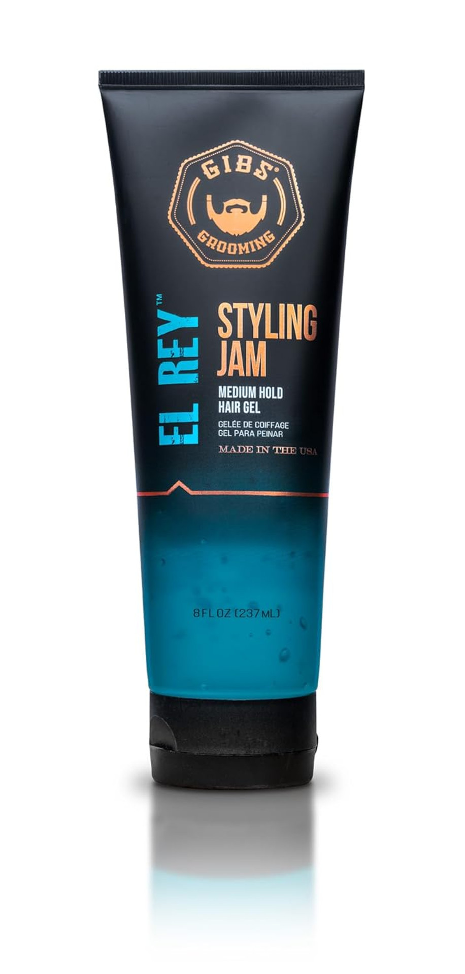 Gibs Grooming El Rey Styling Jam For Men, Medium Hold Hair Gel