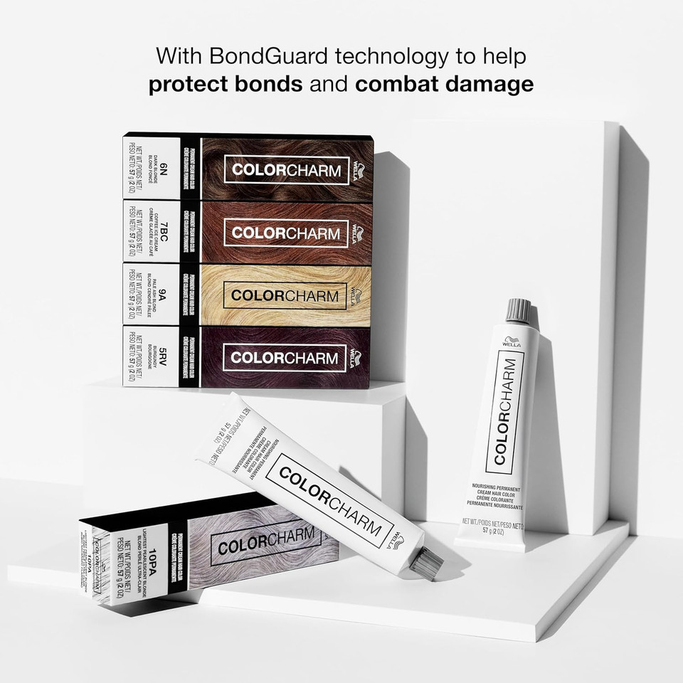 Colorcharm Permanent Cream Hair Dye | Blonde Hair Color | High Lift, Natural Warm Bronde, Golden Honey Tones | 100% Gray Coverage | Vegan, Free Of Phthalates & Parabens | 2 Oz