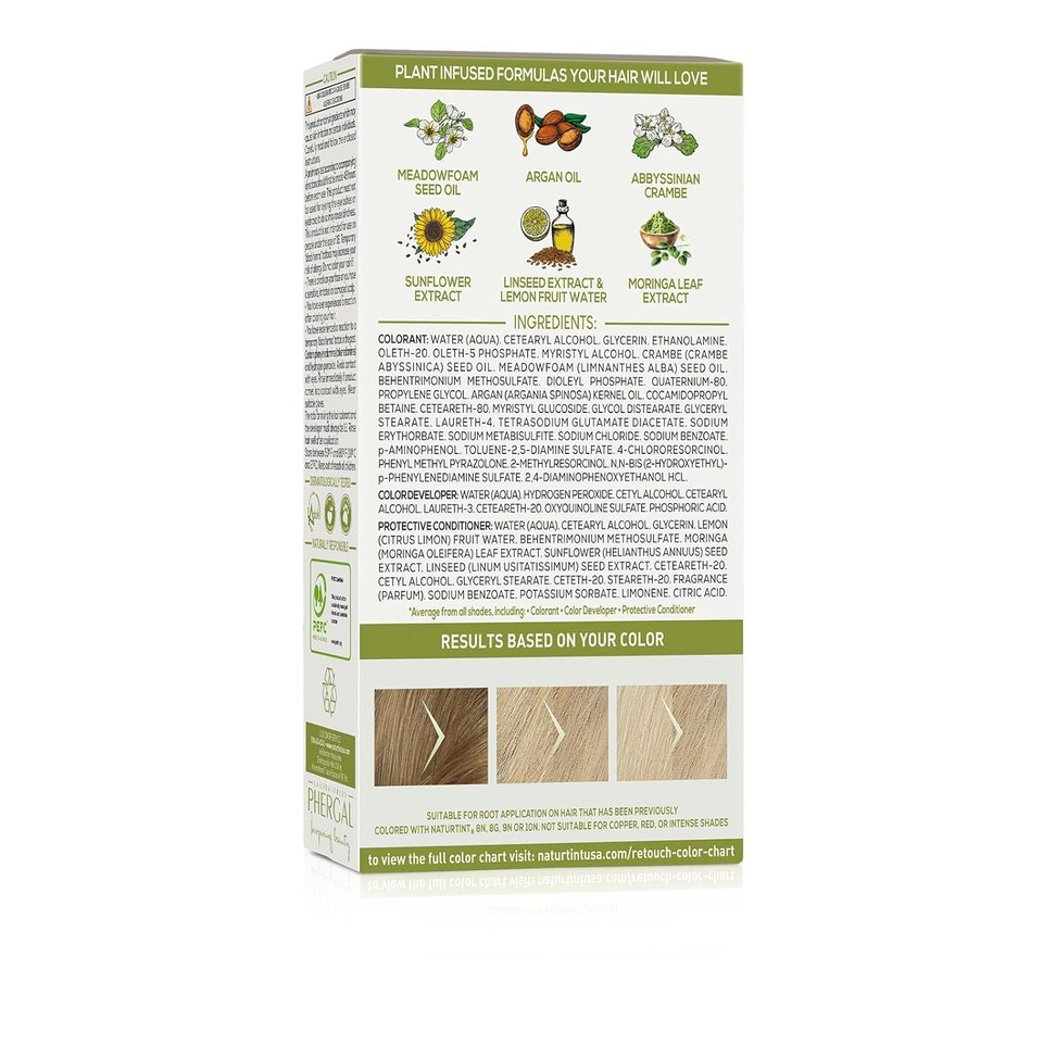 Naturtint Dark Blonde Root Retouch Crème Permanent Hair Color - Ammonia Free, Conceal Grays, No Artificial Scent, 1.52 Fl Oz