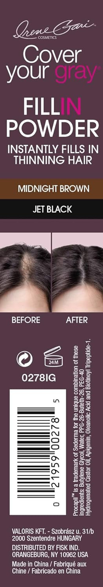 Cover Your Gray Fill In Powder Pro Midnight Brown/Jet Black