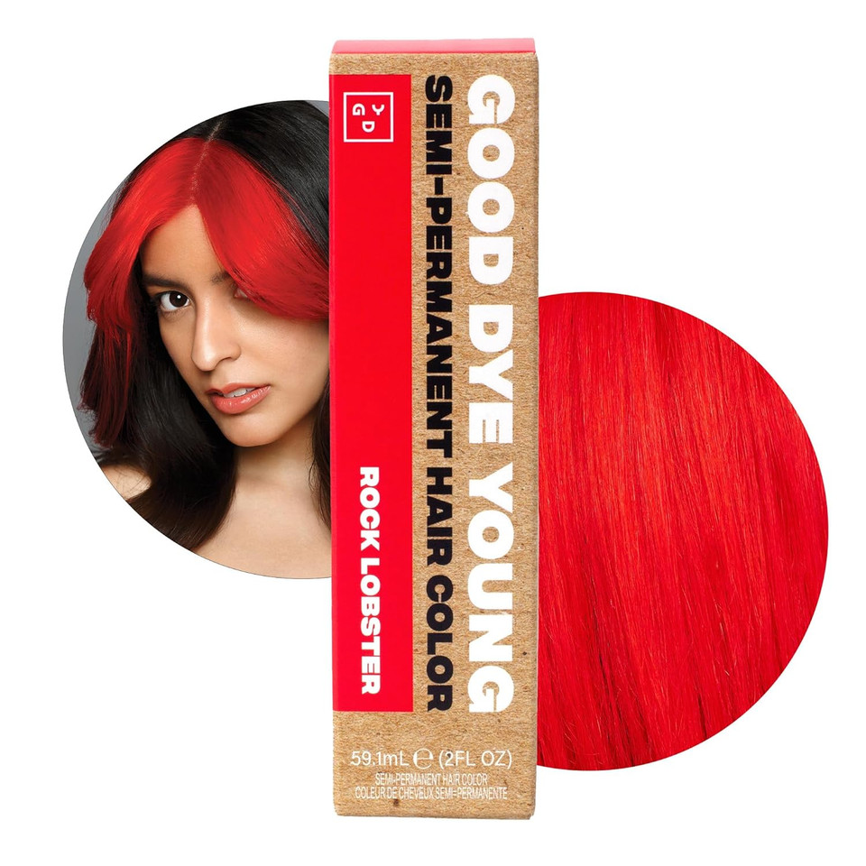 Good Dye Young Semi Permanent Hair Dye (Rock Lobster Red) - Conditioning Red Hair Dye - Ppd Free & Vegan - Lasts 15-24+ Washes For Streaks And Strands