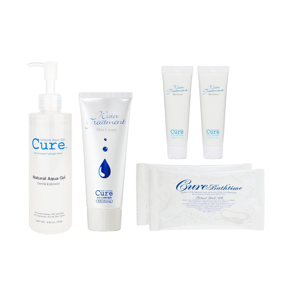 Cure Beauty Set | Contains: Natural Aqua Gel Cure, Cure Aqua Gel, Cure Water Treatment & Cure Bath Time
