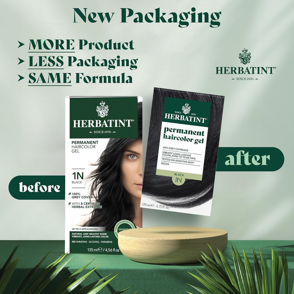 Herbatint Permanent Hair Dye For Women - 9N Honey Blonde - For Up To 100% Gray Coverage Of Resistant Gray Hair - Ammonia-Free, Alcohol-Free & Vegan - Salon Influenced Hair Color 5.75 Fl Oz