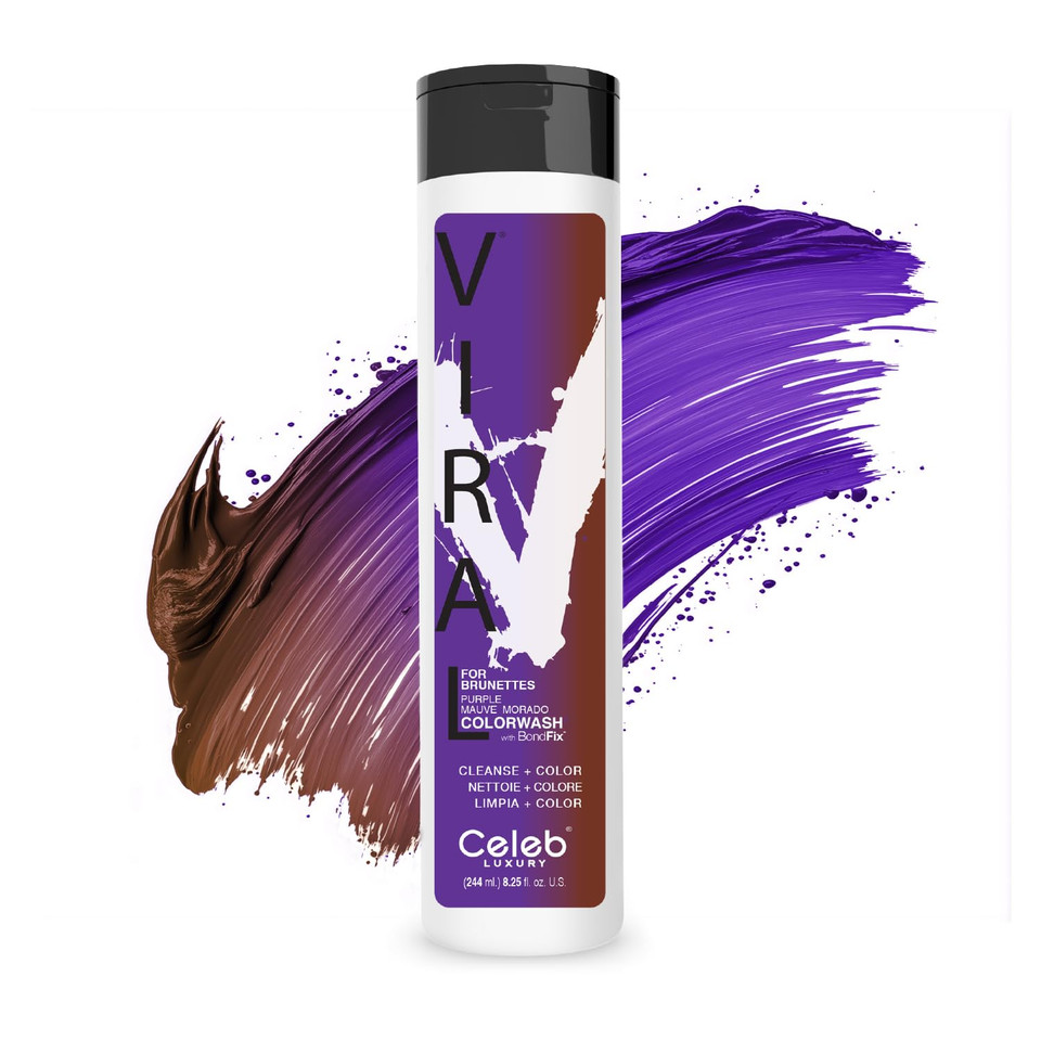 Celeb Luxury Colorwash Color Depositing Shampoo - Color Refresher, Vegan Hair Dye, Bondfix Bond Rebuilder, Viral And Gem Lites