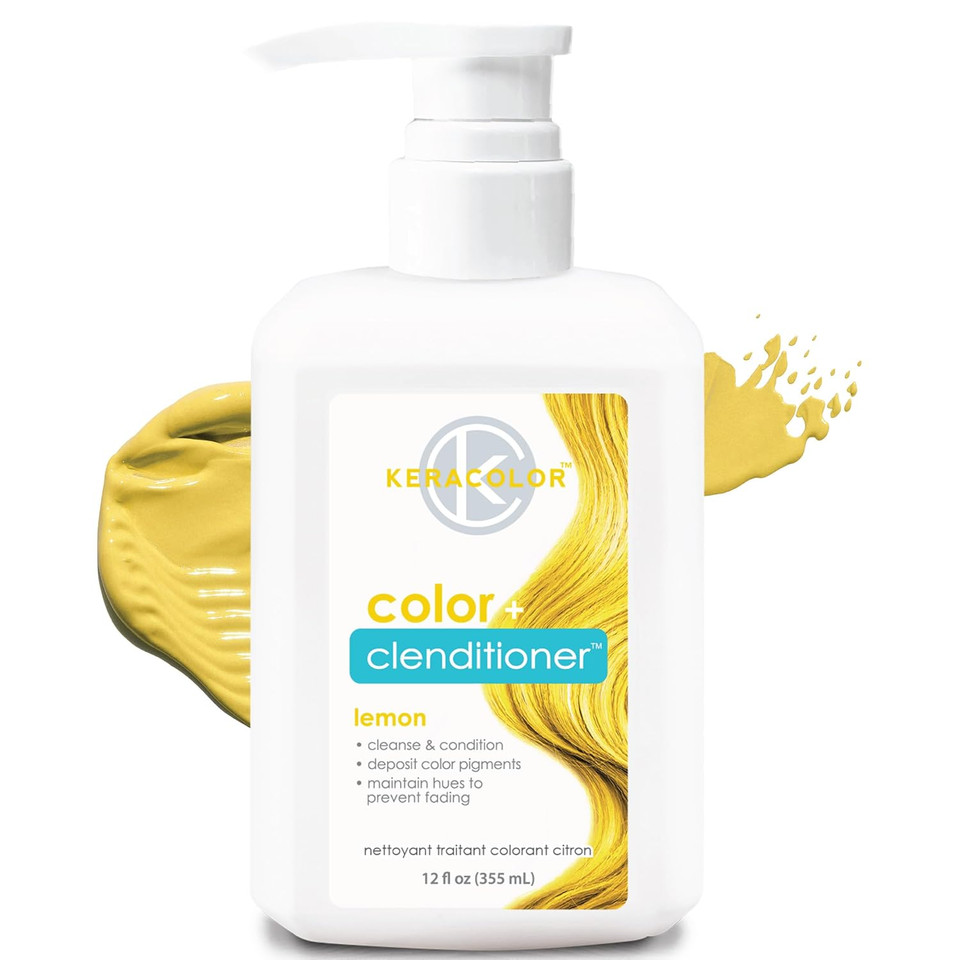 Keracolor Color + Clenditioner 3-In-1 Color-Depositing Conditioner, Gently Cleanses & Conditions, Semi-Permanent Hair Color, 23 Shades, 12 Fl Oz