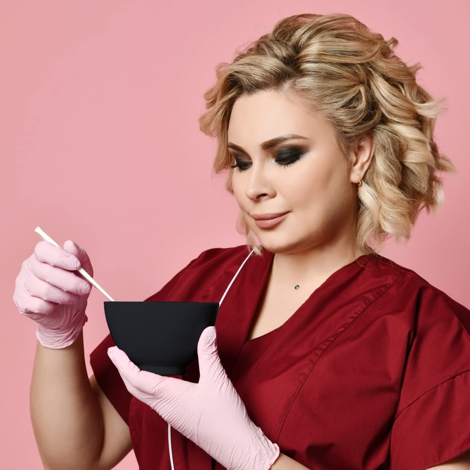 Forpro Professional Collection Silicone Mixing Bowl, Black, Flexible, Odorless, For Mixing Facials, Massage, Body & Other Products, 8 Oz