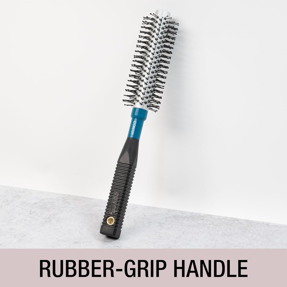 Conair Salon Results Round Hair Brush - Hair Brush Blow Dryer - Large Round Brush For Blow Out - Nylon Bristles - Curly Hair Brush - Hair Brushes For Women - Hair Brushes For Women