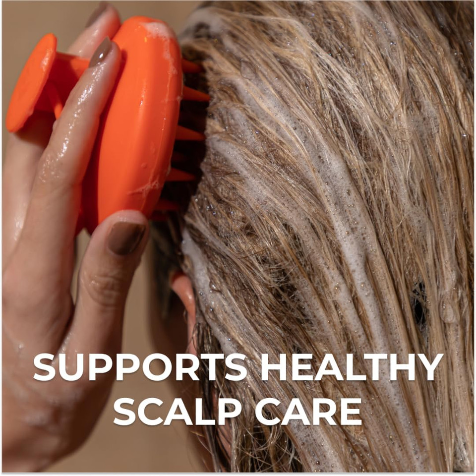 Ds Labs Revitalizing Scalp Brush, Silicone Shampoo Brush, Scalp Massager, Exfoliator, Gently Lifts Build-Up, Promotes A Cleaner Scalp, For All Hair Types, Ergonomic, Water-Resistant Design