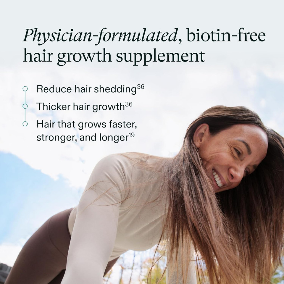 Nutrafol Women'S Hair Growth Supplements, For Women 18-44 Years Old, Clinically Tested For Visibly Thicker, Stronger Hair, 100% Vegan Ingredients, Dermatologist Recommended - 2 Month Supply, 2 Pouches