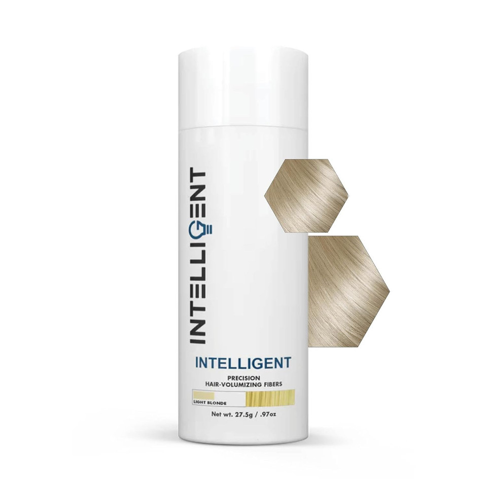 Intelligent Precision Hair-Volumizing Fibers (Light Blonde) | Undetectably Fill In Thinning Hair | 6 Shades Designed For Men Or Women | 27.5G