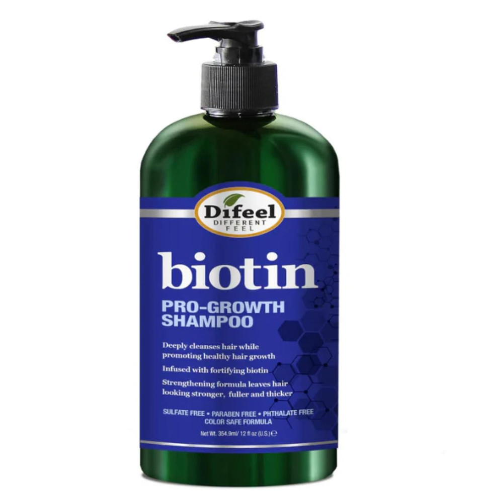 Difeel Pro-Growth Biotin Shampoo 12 Oz. - Biotin Shampoo For Thinning Hair And Hair Loss, Paraben-Free Difeel Pro-Growth Biotin Shampoo 12 Oz. - Biotin Shampoo For Thinning Hair And Hair Loss, Paraben-Free