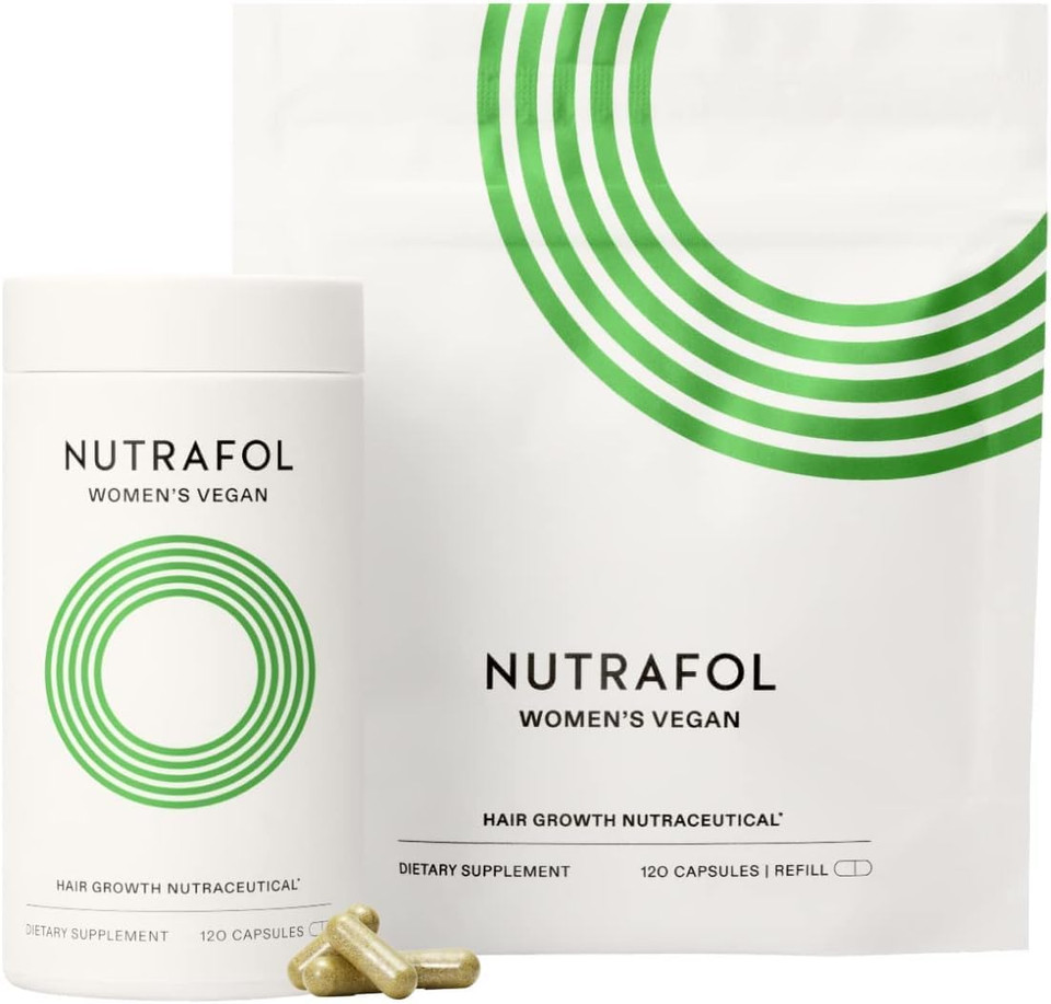 Nutrafol Women'S Hair Growth Supplements, For Women 18-44 Years Old, Clinically Tested For Visibly Thicker, Stronger Hair, 100% Vegan Ingredients, Dermatologist Recommended - 2 Month Supply