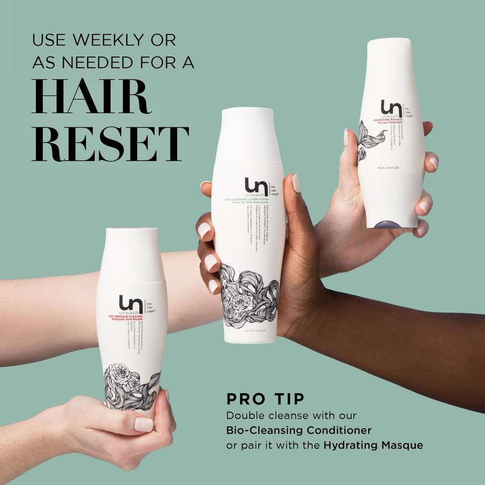 Unwash Anti-Residue Cleanse - Gentle, Ph-Balanced Clarifying Shampoo For Build Up Dirt And Oil, Safe For All Hair Types, 10 Fl Oz