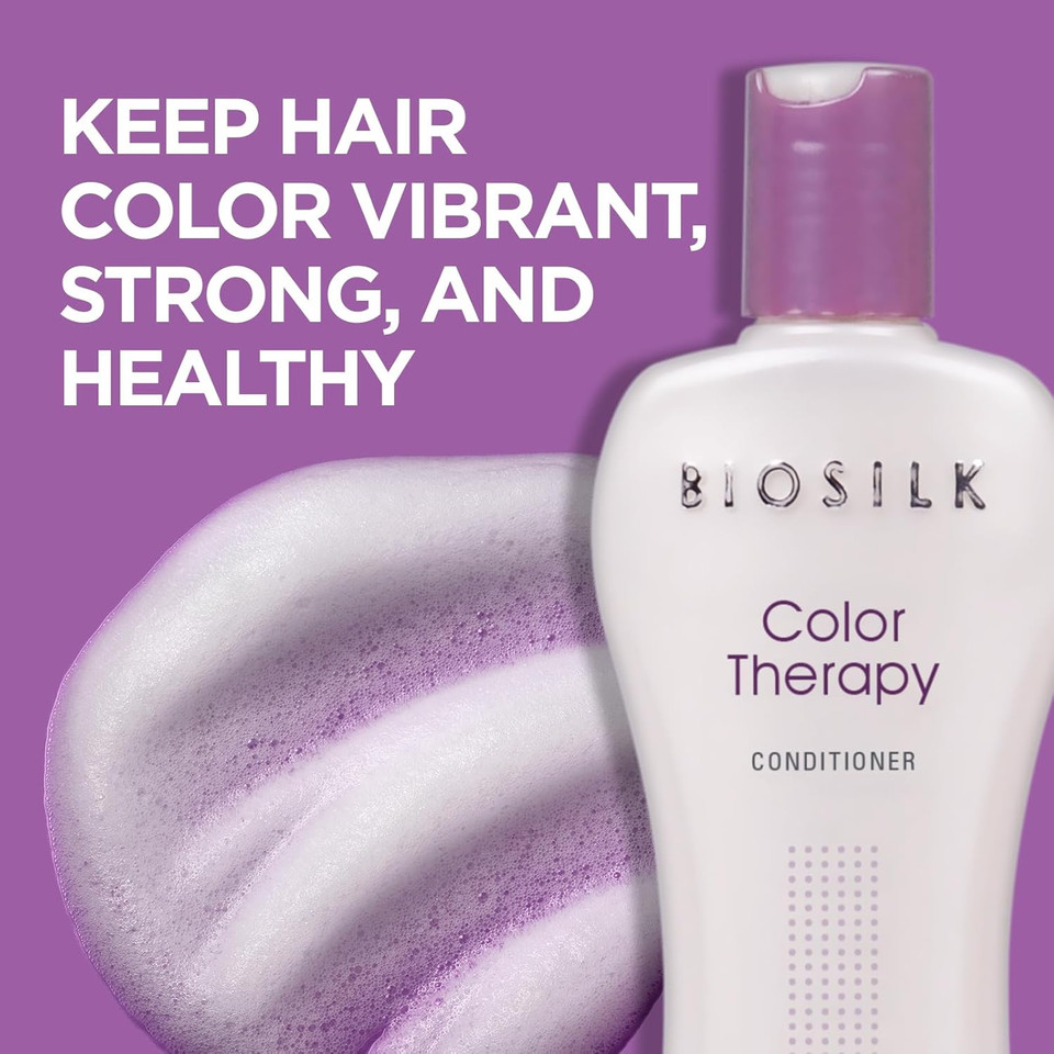 Biosilk Color Therapy Conditioner, Replenishes Moisture While Protecting Color, Enhances Vibrancy & Shine, Sulfate, Paraben, & Cruelty-Free, 34 Oz