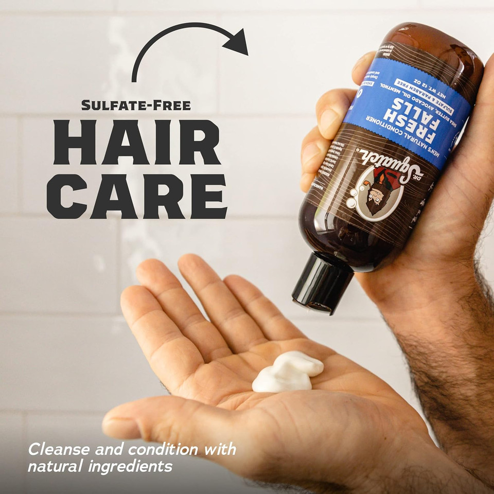 Dr. Squatch Natural Hair Bundle For Men - Healthy, Full Looking Hair - Fresh Falls Shampoo (8 Fl Oz), Fresh Falls Conditioner (11.5 Fl Oz) Dr. Squatch Natural Hair Bundle For Men - Healthy, Full Looking Hair - Fresh Falls Shampoo (8 Fl Oz), Fresh Falls Conditioner (11.5 Fl Oz)