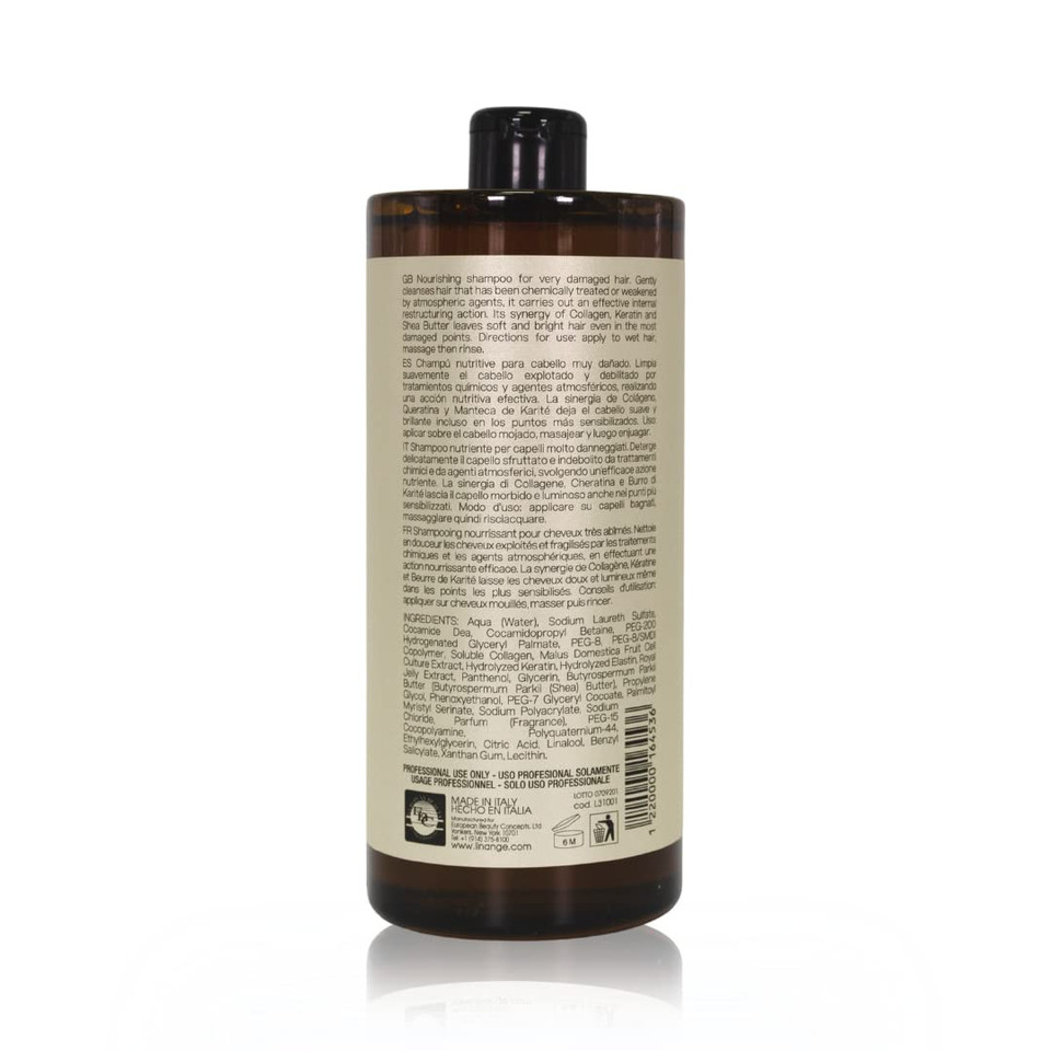 Emergency Reconstruction Shampoo For Very Damaged Hair With Collagen, Keratin, And Shea Butter - Nourishing And Restructuring Shampoo, 500Ml / 16.9 Oz