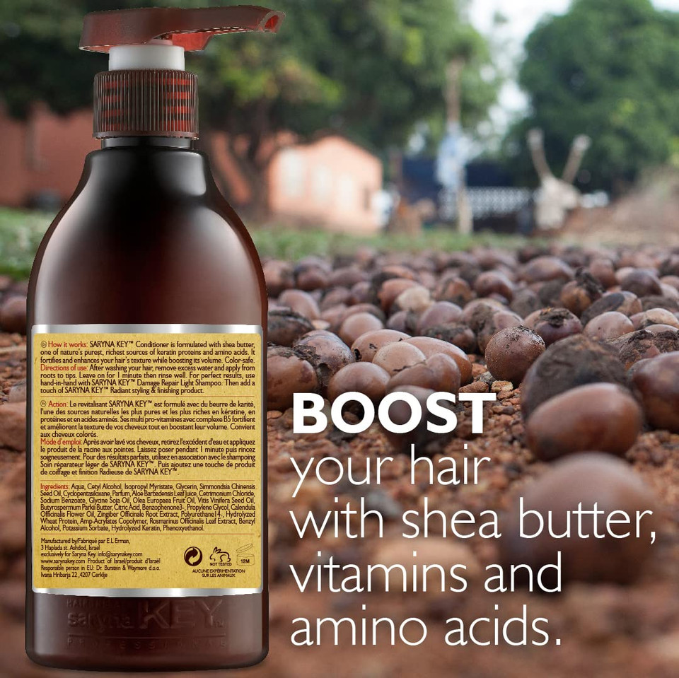 Saryna Key Damage Repair Light Hair Conditioner With African Shea Butter (500Ml/16.9Oz)