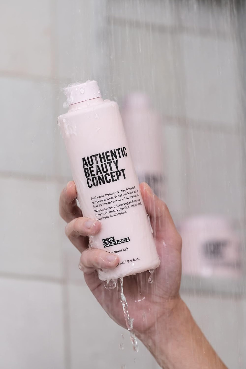 Authentic Beauty Concept Glow Conditioner | Color Treated Hair | Hydrates Color-Treated Hair | Vegan & Cruelty-Free | Silicone-Free