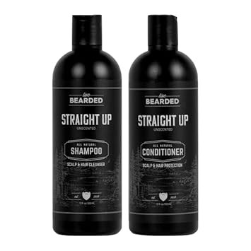 Live Bearded All-Natural Shampoo And Conditioner For Men - Promotes Hair Growth - Strengthening, Deep Conditioning, Moisturizing | Canyon Scent - Juniper, Cypress, Fir Needle