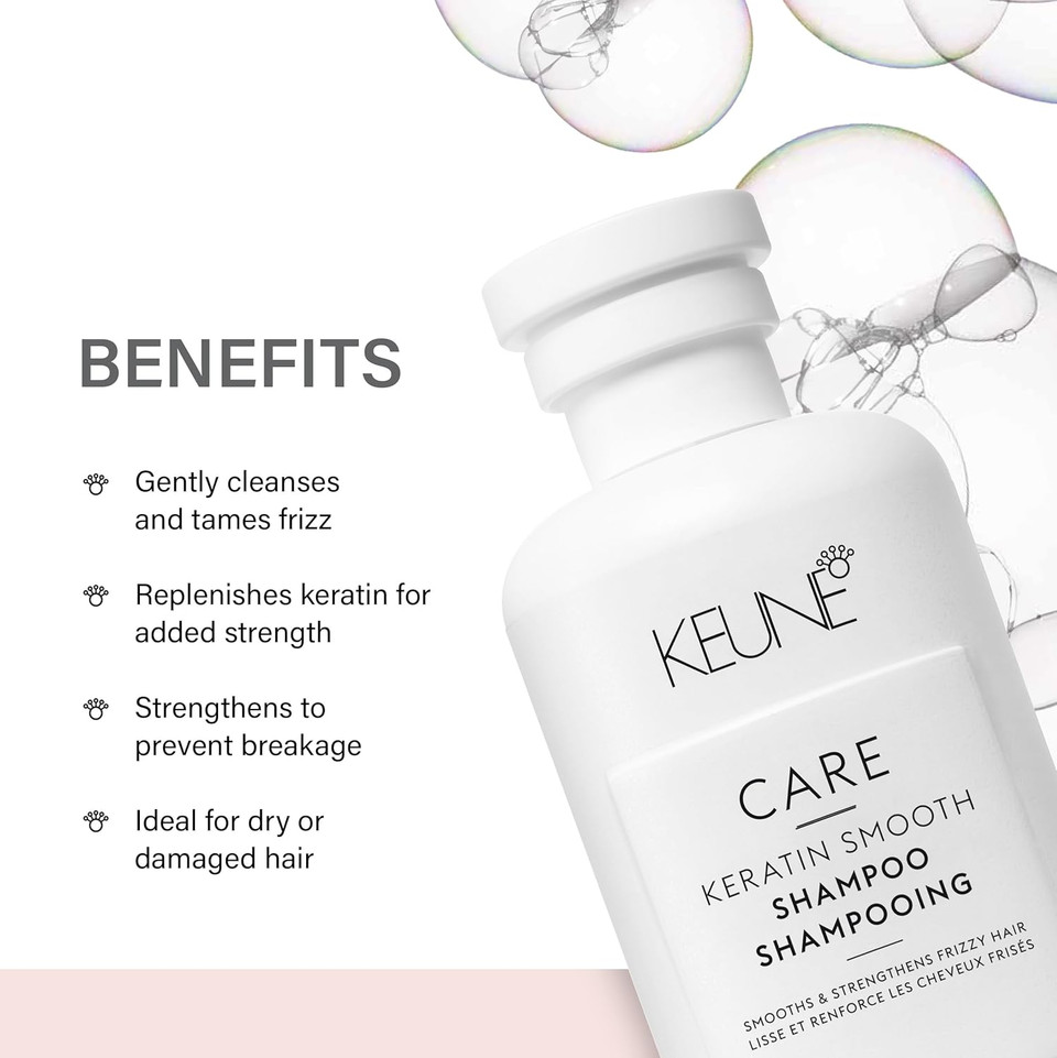 Keune Care Keratin Smoothing Conditioner, Frizz-Control & Moisturizing Conditioner For Smoother Hair, 10.1 Fl Oz