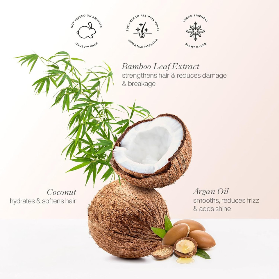 Organic Works Super Naturals Moisture Boost Shampoo - Moisturizing Shampoo For All Hair Types - Vegan, Cruelty-Free Shampoo With Vitamin E - 10.14 Oz