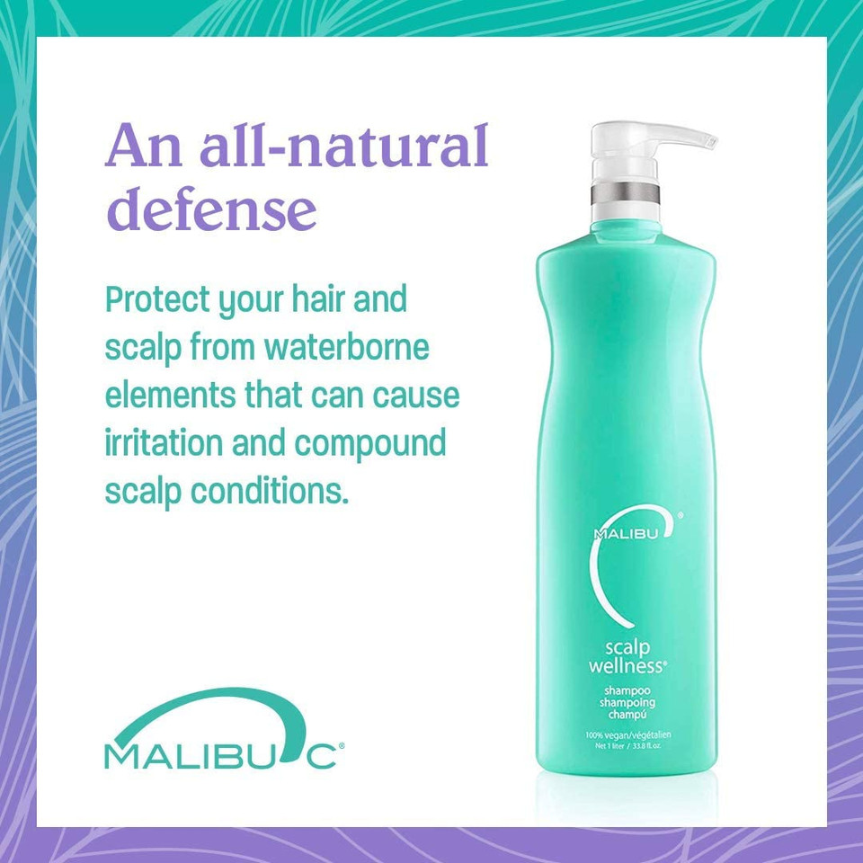 Malibu C Scalp Wellness Hair Shampoo - Sulfate-Free & Moisturizing Shampoo - Nourishing Scalp Care With Sulfate-Free Surfactant Technology