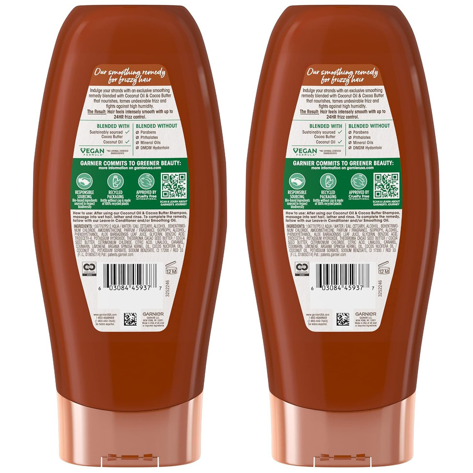 Garnier, Whole Blends Conditioner With Extracts Count, Coconut Oil & Cocoa Butter, Coconut Oil/Cocoa Butter, 12.5 Fl Oz
