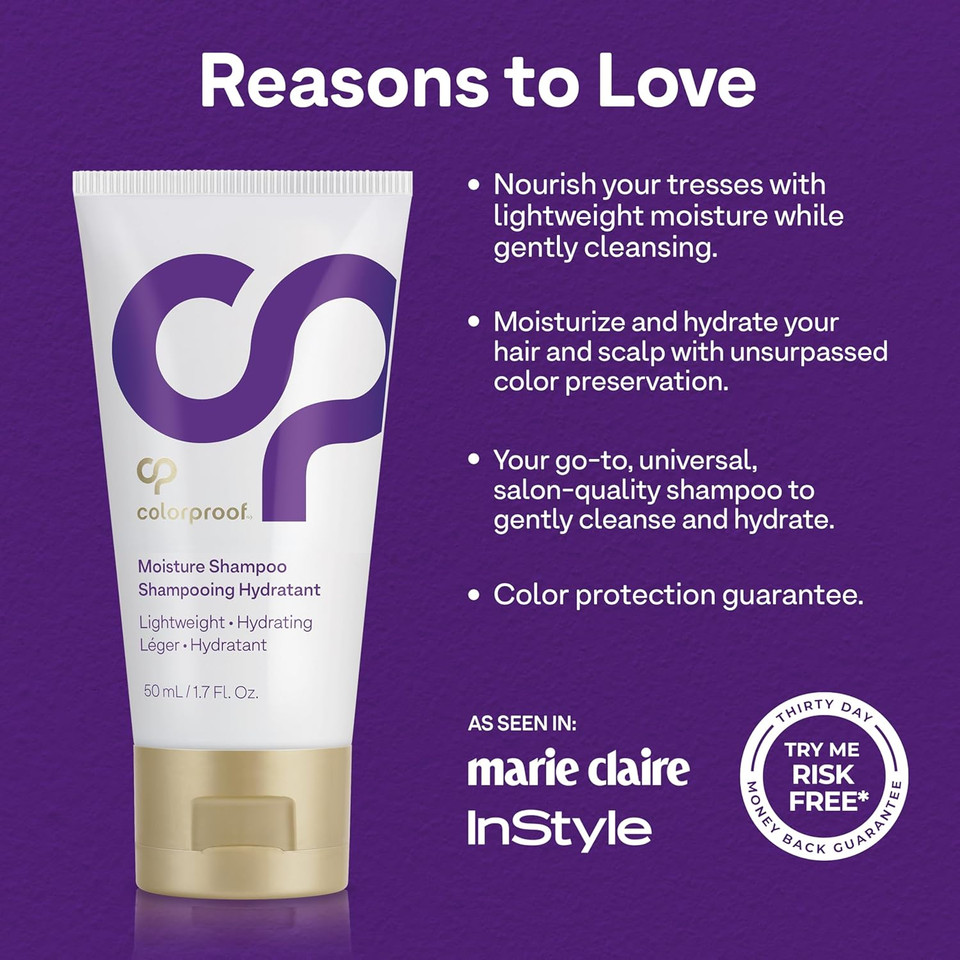 Colorproof Moisture Shampoo Hydrating Sulfate-Free Shampoo For Color-Treated Hair, Mojito Mint Scent