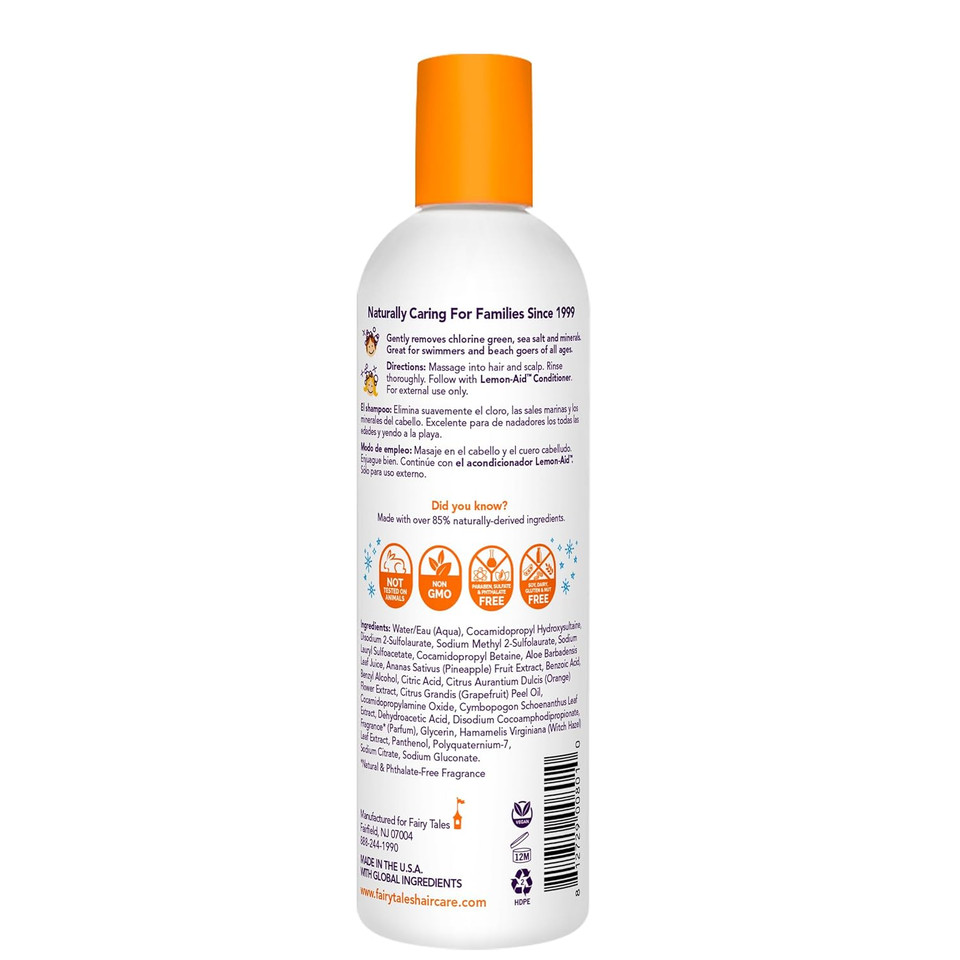 Fairy Tales Swim Shampoo For Kids - 32 Oz | Made With Natural Ingredients In The Usa | Chlorine Removal Swimmer Shampoo For Kids | No Parabens, Sulfates, Or Synthetic Dyes