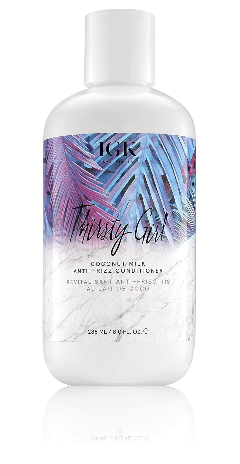 Igk Thirsty Girl Coconut Milk Anti-Frizz Conditioner | Softer + Smoother + Frizz-Free | Vegan + Cruelty Free | 8 Oz