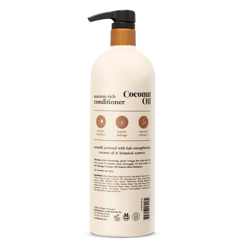 Oliology Nutrient Rich Coconut Oil Conditioner - Restores Vibrancy & Softens Hair | Repairs Damaged Dry Weak Hair | Intensely Hydrates | Botanically Infused | Paraben Free (32 Fl Oz) Oliology Nutrient Rich Coconut Oil Conditioner - Restores Vibrancy & Softens Hair | Repairs Damaged Dry Weak Hair | Intensely Hydrates | Botanically Infused | Paraben Free (32 Fl Oz)