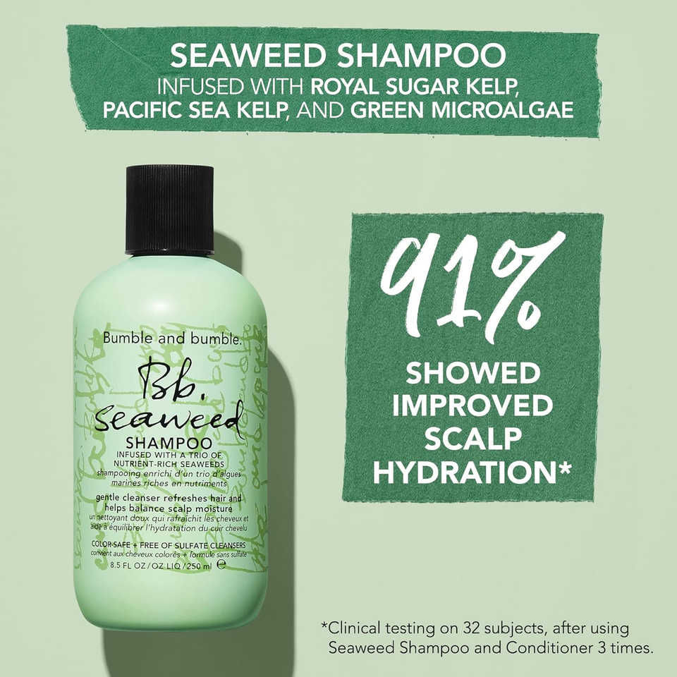 Bumble And Bumble. Seaweed Hydrating Shampoo | For Fine-To-Medium Hair Or Daily Washer | Sulfate-Free + Color Safe