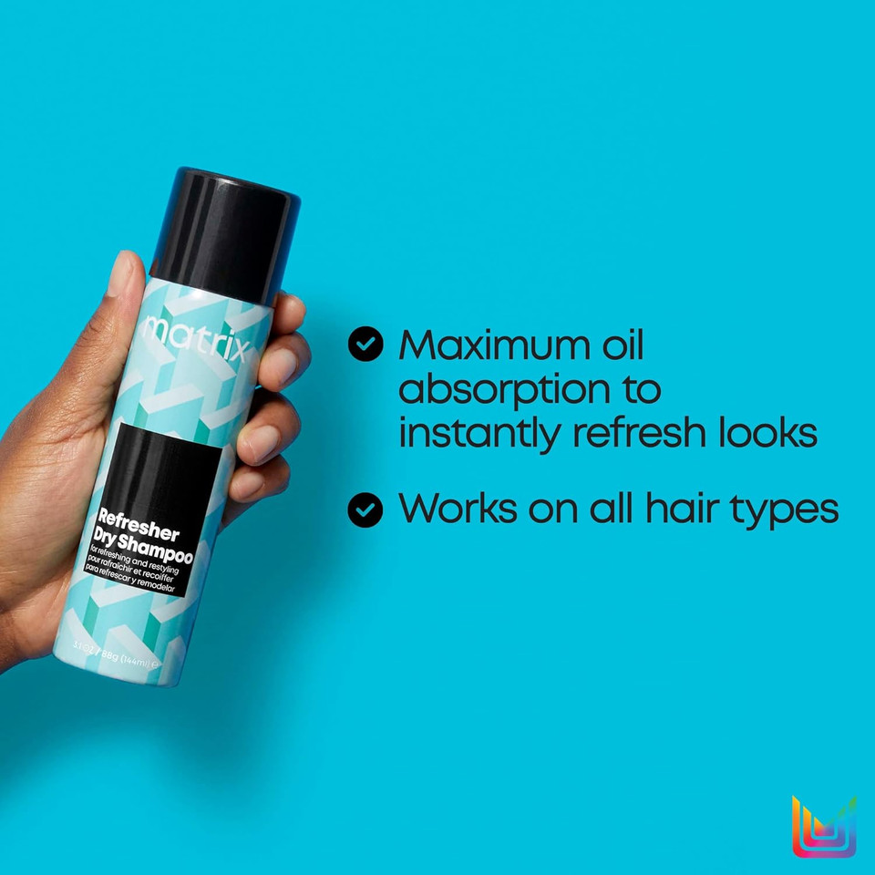 Matrix Styling Dry Shampoo | Absorbs Oil & Refreshes Hair | Provides Long Lasting Style | For All Hair Types | Silicone, Sulfate, & Talc Free | 3.1 Oz