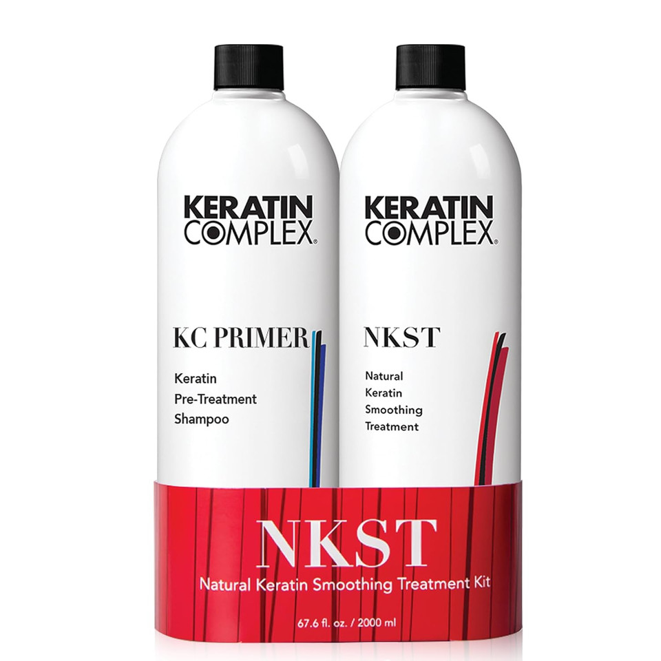 Keratin Complex Nkst Natural Keratin Smoothing Treatment Kit, 67.6 Oz/ 2000Ml