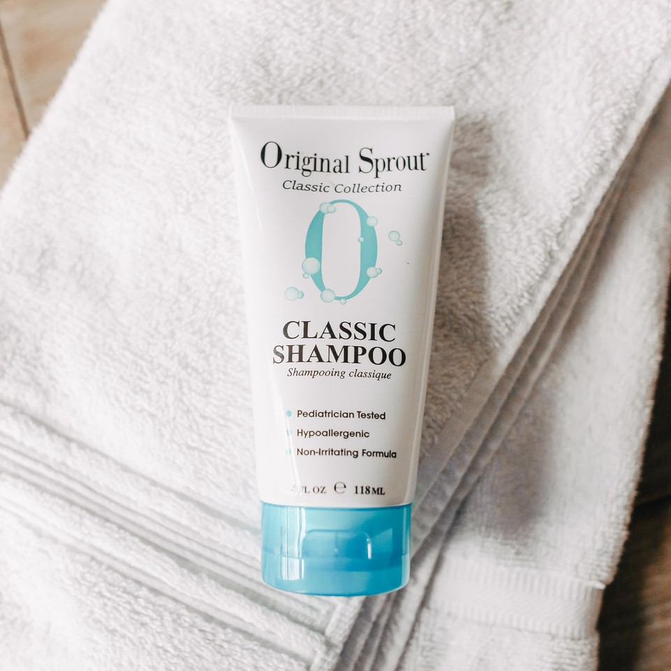 Original Sprout Classic Shampoo For All Hair Types, Sulfate Free And Vegan Shampoo, 4 Oz. Bottle