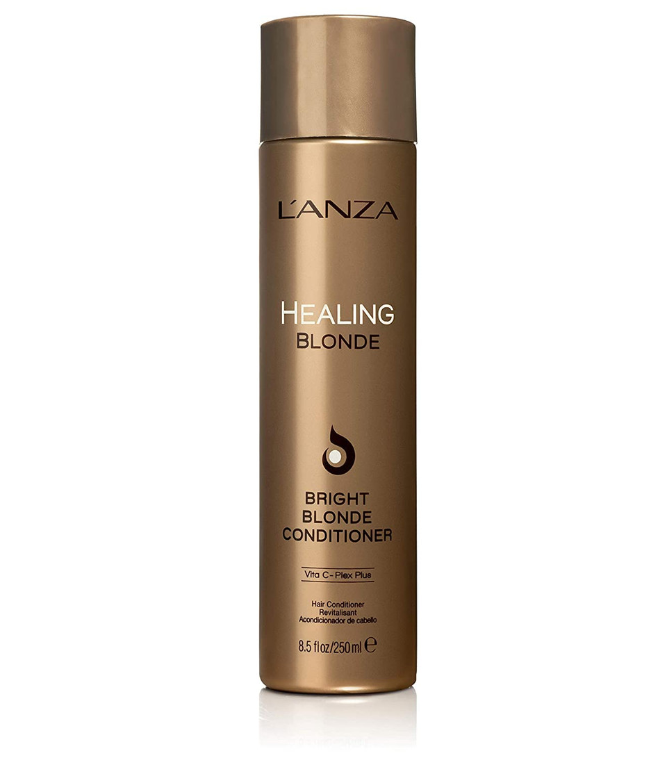 LAnza Healing Blonde Bright Conditioner, Formulated For Natural & Decolorized Blonde Hair - Boosts Shine & Brightness While Healing, With Sulfate-Free, Paraben-Free, Gluten-Free Formula