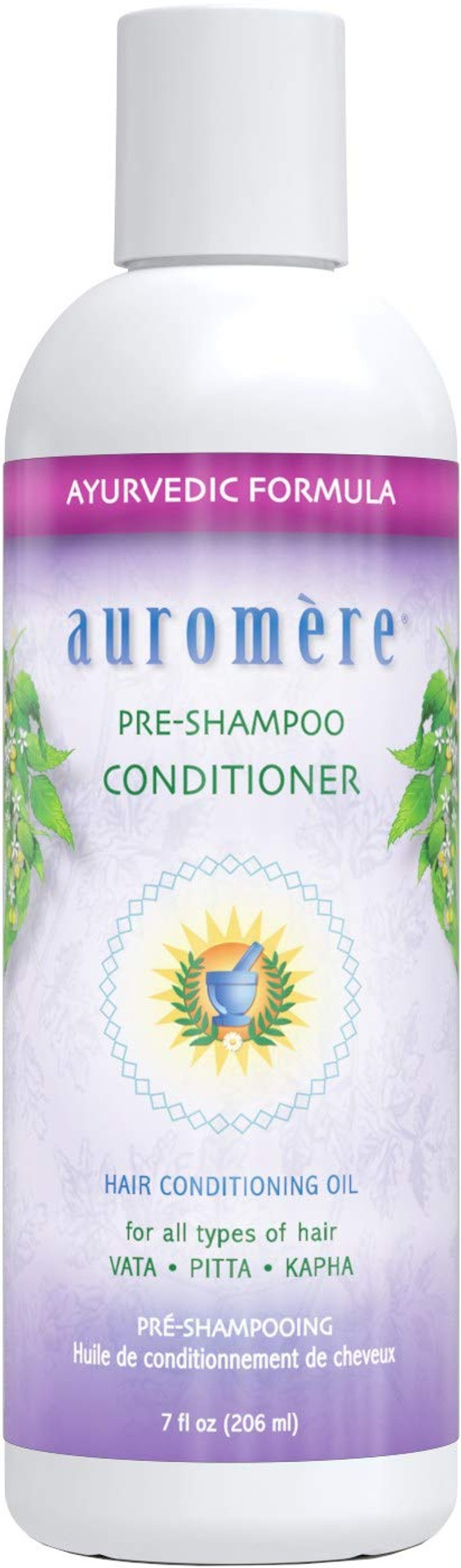 Auromere Ayurvedic Pre-Shampoo Conditioner - Vegan, Cruelty-Free, Non-Gmo, Moisturizing, Paraben-Free, Sulfate-Free Hair Oil For All Hair Types (7 Fl Oz)