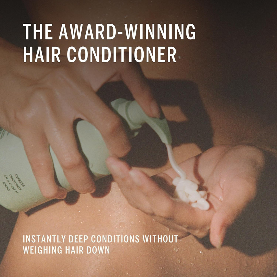 Corpus - Cypress Conditioner | Plant-Based, Instant Deep Conditioning Weightless Formula With Tremella Mushroom | For All Hair Types, Silicone-Free, No Synthetic Fragrance Or Parabens (266Ml/ 9Fl Oz)