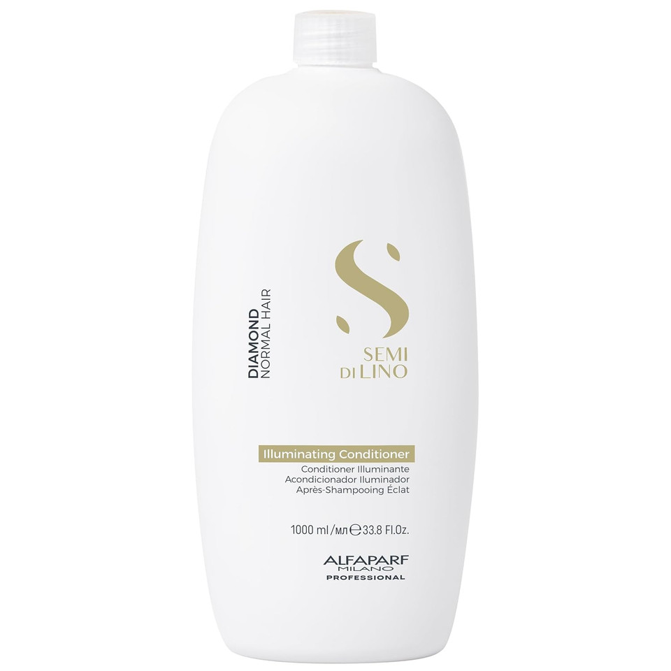 Alfaparf Milano Semi Di Lino Diamond Illuminating Conditioner - Moisturizing Conditioner For Normal And Color Treated Hair - Sulfate & Paraben Free Professional Hair Care