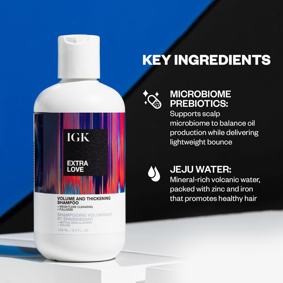 Igk Extra Love Volume And Thickening Shampoo 236 Ml / 8 Oz