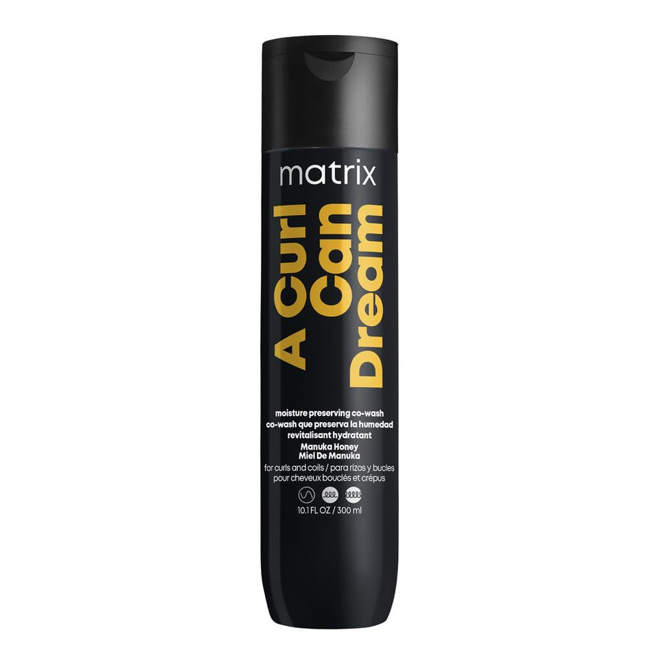 Matrix A Curl Can Dream Co-Wash - Gentle Cleansing Conditioner, For Curly And Coily Hair - Revives Curls Between Washes And Enhances Curl Definition, With Manuka Honey Extract, 10.1 Fl Oz