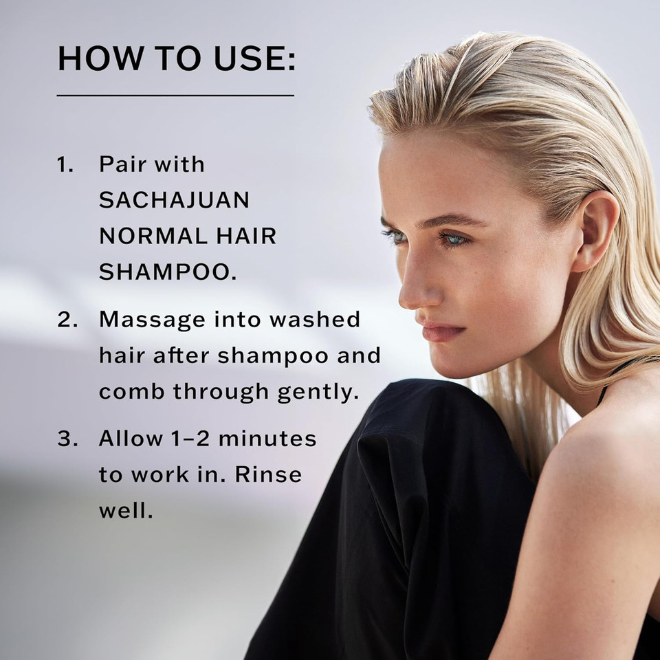 Sachajuan Normal Hair Conditioner, Everyday Conditioning For Hair & Scalp, Detangles & Adds Shine, Cruelty & Paraben-Free