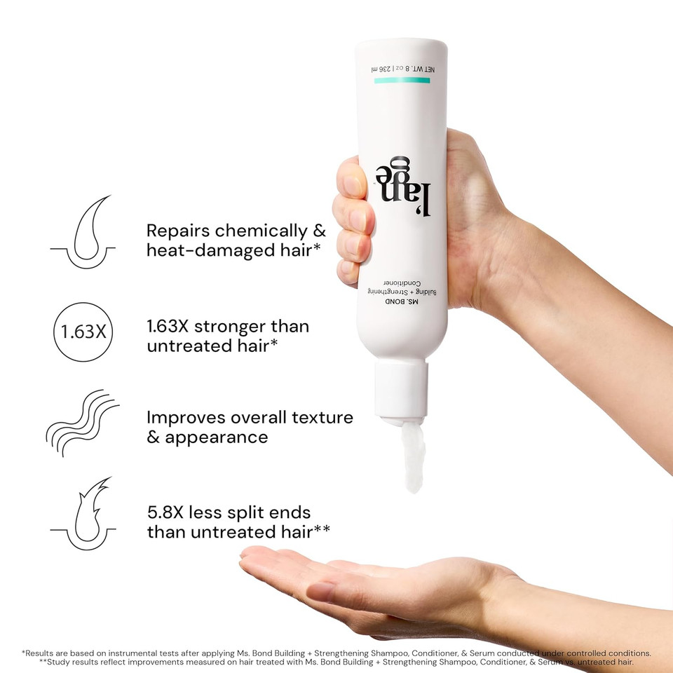 L'Ange Hair Ms. Bond Building + Strengthening Conditioner| Restores Hair Bonds | Intensive Treatment For Breakage Recovery | Hair Mask For Smooth Finish | Moisturizing Formula | 8 Fl Oz Bottle